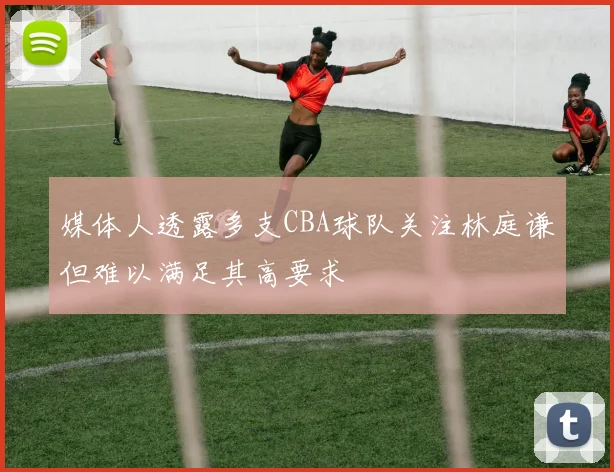 媒体人透露多支CBA球队关注林庭谦但难以满足其高要求